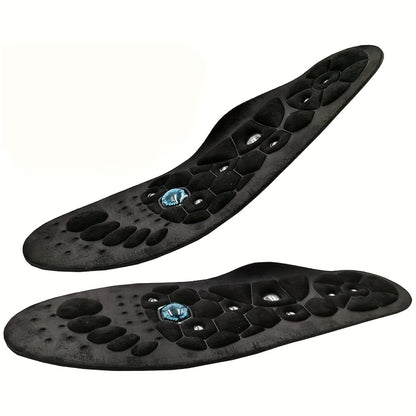 PU Massage Insoles Acupoint Arch Support – Breathable Sports Sole Buffer, Foot Reflex Comfort Insole for Men & Women, 3 Sizes