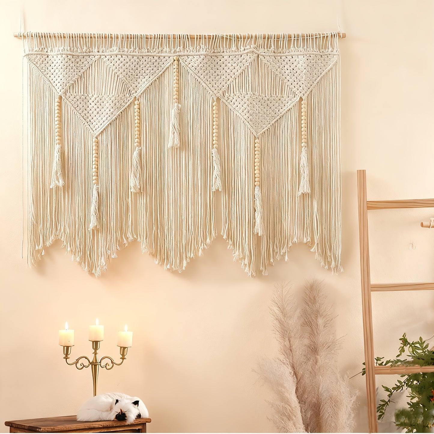 1pc Large Bohemian Tapestry Wall Hanging - Vertical Boho Wall Decor with Boho-Chic Patterns, Boho Bedspread Design Suitable for Weddings, Bedrooms, Living Room - Vertical Wall Hanging Decorations