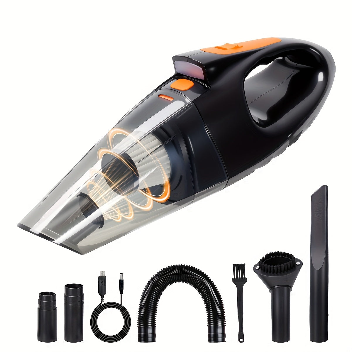 Handheld Vacuum Cleaner-9000Pa Super Strong Suction, 4000Mah Large Capacity, Low Noise, 5 Matching Additions for Car Interior Care, Home And Pet Cleaning-Women Pink Girly Car Additions Stuff Gift