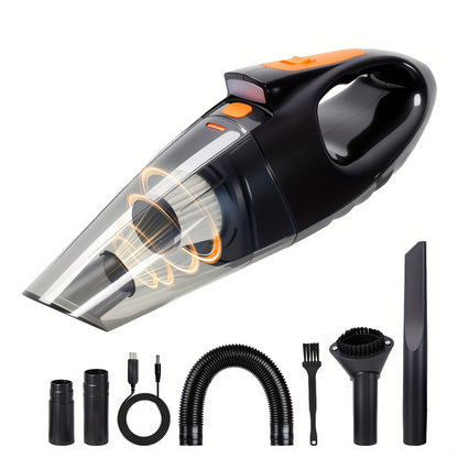 Handheld Vacuum Cleaner-9000Pa Super Strong Suction, 4000Mah Large Capacity, Low Noise, 5 Matching Additions for Car Interior Care, Home And Pet Cleaning-Women Pink Girly Car Additions Stuff Gift