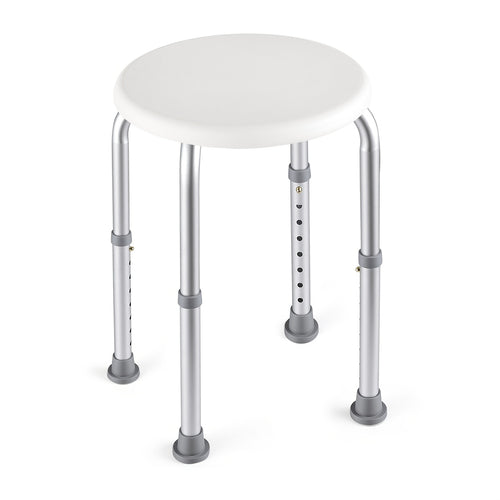 Shower Stool for Inside Shower – Adjustable Height Non-Slip Bath Seat, 300 LBS Capacity, Stable Bathroom Stool for Sitting, Fits Showers & Bathtubs, Lightweight & Easy Assembly