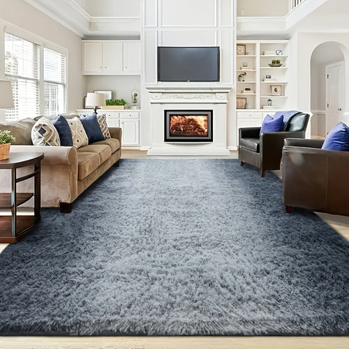 Rugs Living Room Area Rugs for Bedroom, Washable Anti Slip Extra Large Shaggy Soft Rug Fluffy Modern Floor Carpets Mat Beside Rugs for Living Room