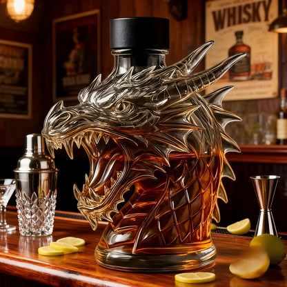 A Uniquely Designed Wine Decanter with a 3D Design, 10.14oz Whiskey Bottle. Suitable for Home Decor, Restaurants, and as a Christmas or New Year Gift, It Is the Perfect Holiday Present