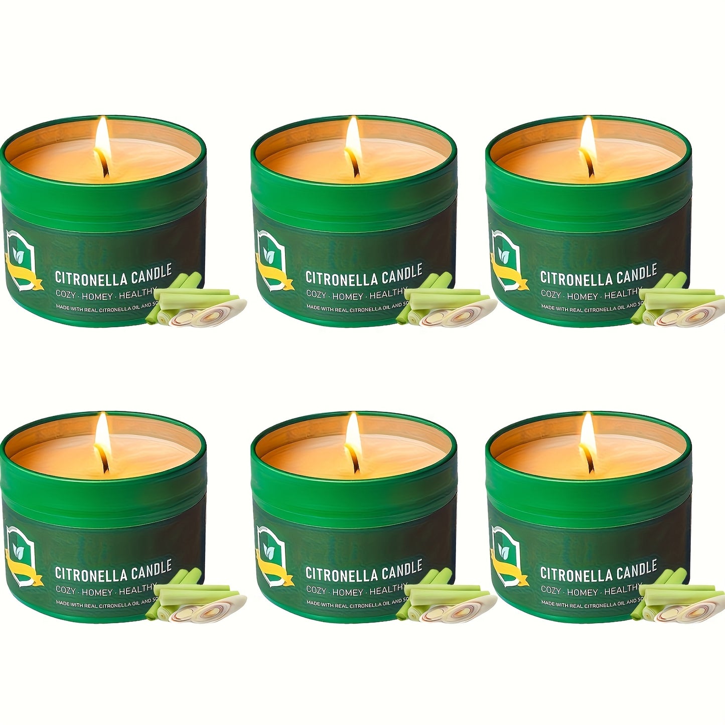 Citronella Candles Outdoor 6-Pack 4.4oz Each – 150 Hours Long Burning, Mosquito Repellent Candles Set for Camping, Patio, BBQ, Garden, Yard, Deck & Lanai – Father’s Day Gift Idea