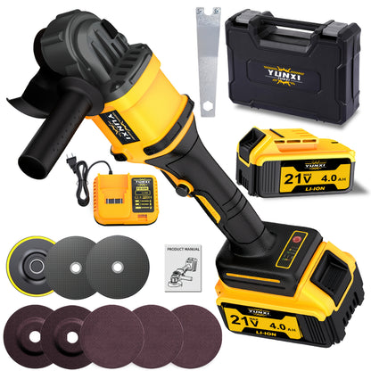 New Rechargeable Angle Grinder in 2025, Lightweight And Multifunctional Handheld Angle Grinder, Lithium Battery Angle Grinder, Rust Removal Polishing Machine, Multifunctional, Lightweight, Suitable for Both Men And Women, a Gift for Family!