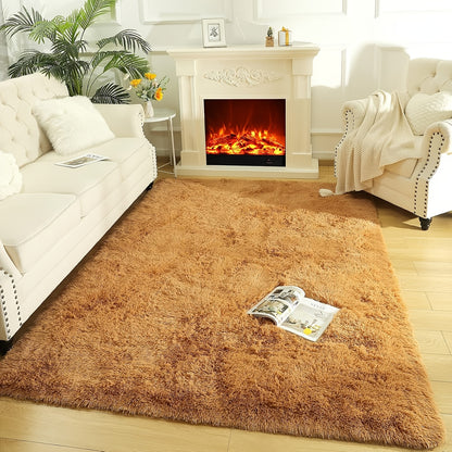 Fluffy Area Rug Large Soft Shag Carpet for Living Room Bedroom – Non-Slip Ultra Thick Plush Floor Mat, Multiple Sizes & Colors, Home Decor