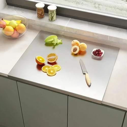 Extra Large Stainless Steel Cutting Board, Corrosion Resistant Easy Clean Kitchen Chopping Board, Multifunctional Food Prep Tool, Perfect Father'S Day Gift