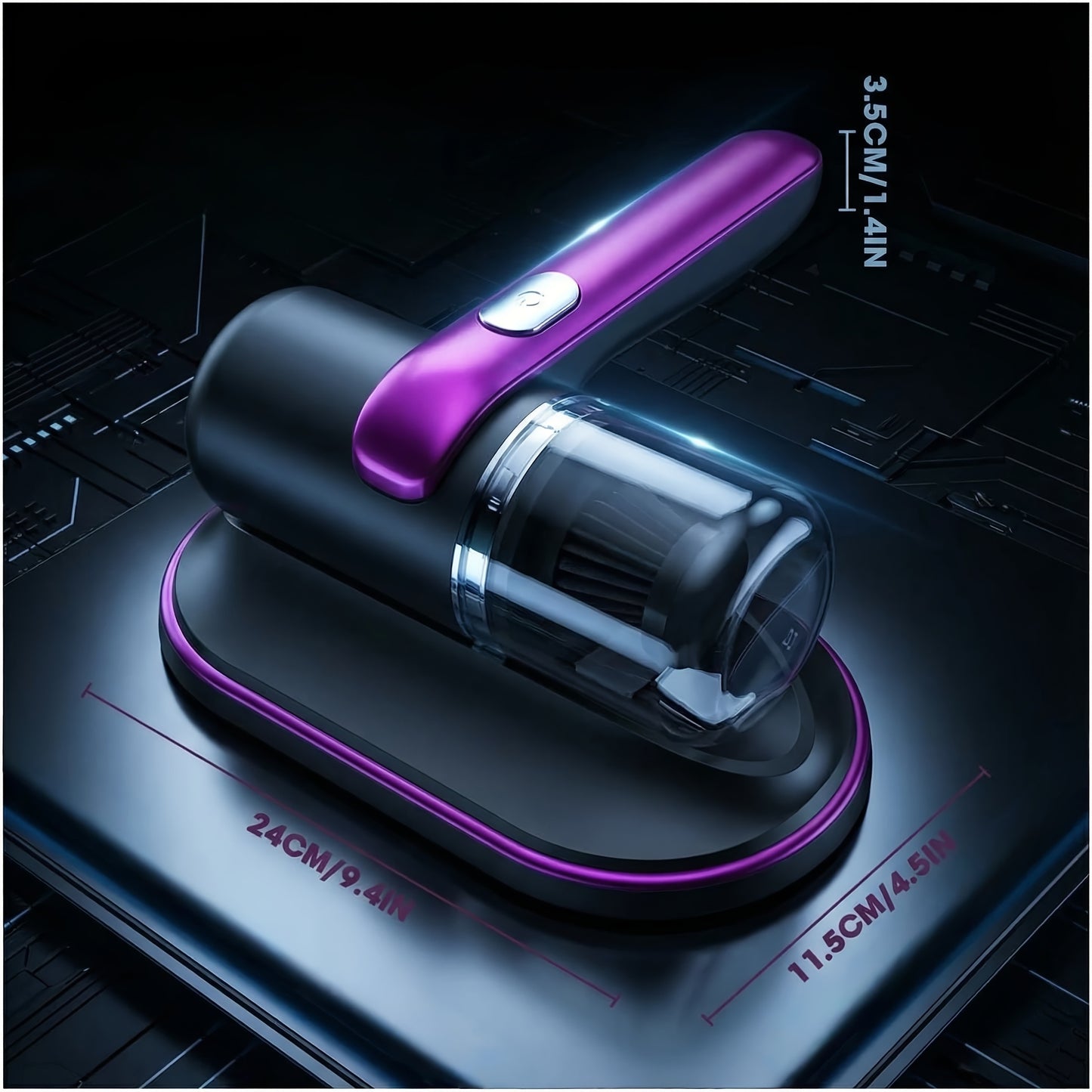 Handheld Mattress Vacuum - Heavy-Duty 12Kpa Low Noise Deep Cleaning Machine Suitable for Beds, Sofas, Pillows & Mattresses - Portable Stain,, Allergen Removal