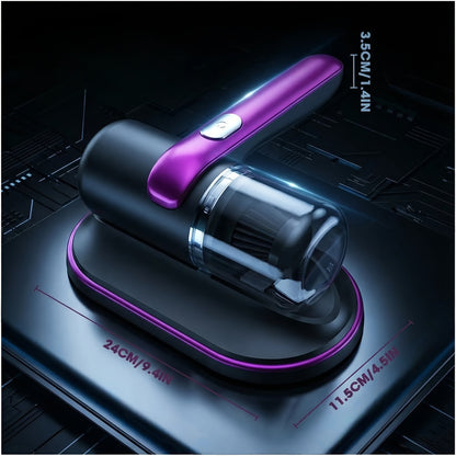 Handheld Mattress Vacuum - Heavy-Duty 12Kpa Low Noise Deep Cleaning Machine Suitable for Beds, Sofas, Pillows & Mattresses - Portable Stain,, Allergen Removal