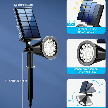 1pc, 2pcs, 4pcs Solar Landscape Lights, with Independent Solar Panels, Automatic On/Off Switch, Suitable for Gardens, Driveways, Sidewalks And Pool Areas, Waterproof Rating IP44