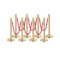 8 Pcs/6 Red Velvet Ropes