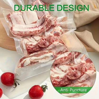 100 Food Storage Bags, Micro Perforated Bag Containers For Fruits, Meat, Seafood, Refrigerator Containers, Food Containers, Packaging Bags, Vacuum