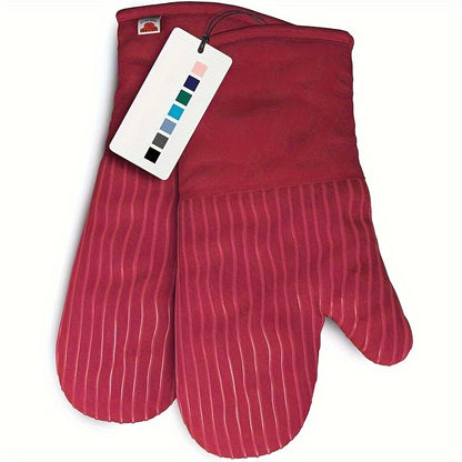 6pcs Oven Mitts And Pot Holders/ 1 Pair Oven Mitts, Kitchen Oven Glove High Heat Resistant Oven Mitts And Potholder With Non-Slip Surface For Cooking, Mother'S Day Gift