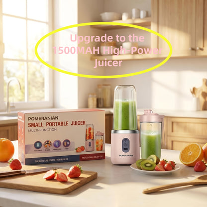 Portable Double Cup Fruit And Vegetable Juicer, Made of Food Grade ABS, with a Capacity of 1500Mah Rechargeable Battery, Gift Box, Multifunctional Juicer, Kitchen Supplies, Essential for Summer Fruit Juicing