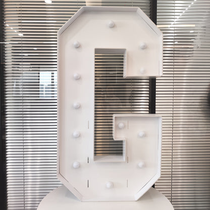 Cool White 120cm/4FT Tall Lighted Holiday Displays, LED Letter Board, BABY, LOVE, HBD With Cool White Lights For Wedding, Proposal, Birthday Party, Anniversary, Graduation Decor