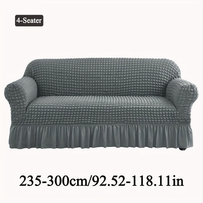 XM-Mirelitho 1pc Seersucker Sofa Sllipcovers Elastic Living Room Sofa Cover Pet All-purpose Sofa Protection Cover Home Decoration Sofa Cushion Cover