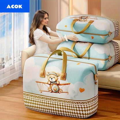 Large Capacity Moisture-Proof Storage And Organizing Bag, with a Capacity of Most Blankets, Essential for Students, Moving, And Traveling to Easily Store Every Item