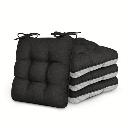 New Year 4/8pcs Memory Foam Chair Cushions, M L Size Available, Outdoor/Indoor Chair Pads for Dining Chairs 4/8 Pack, Seat Cushions for Kitchen, Dining Room, Office, Patio Chair
