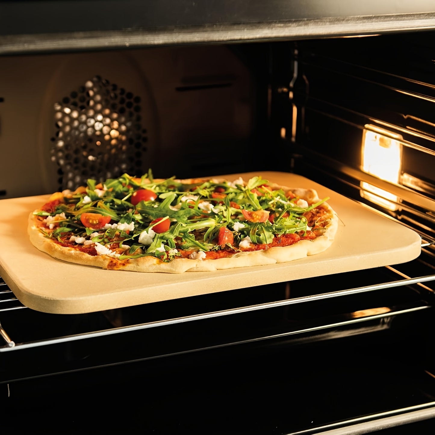 Pizza Stone, Heavy Duty Cordierite Pizza Pan for Oven And Grill, Thermal Shock Resistant Baking Stone for Bread, 15 X 11.8 Inch Rectangular, 4.5 Lbs