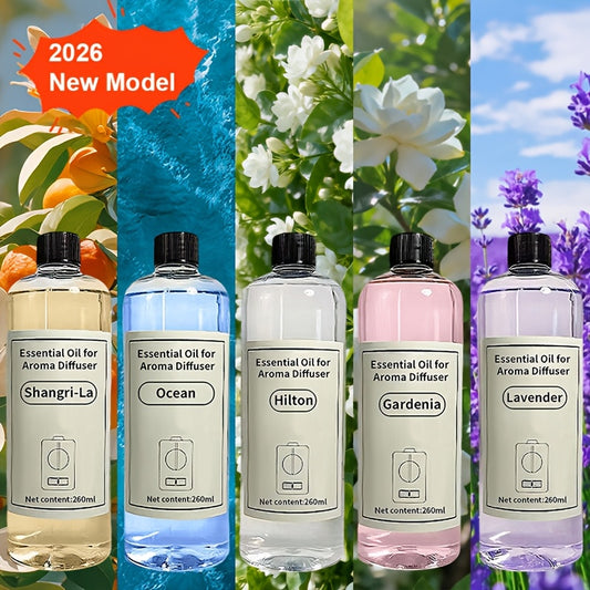 [Limited Time Offer] Essential Oil Refill for Aroma Diffusers, Large Capacity, Long-Lasting Fragrance, Eliminates Odors, Suitable for Prolonged Use, Anti-Spill Design, Clean and Non-Sticky, Compatible with Most Models, Fresh and Elegant, 1 Bottle