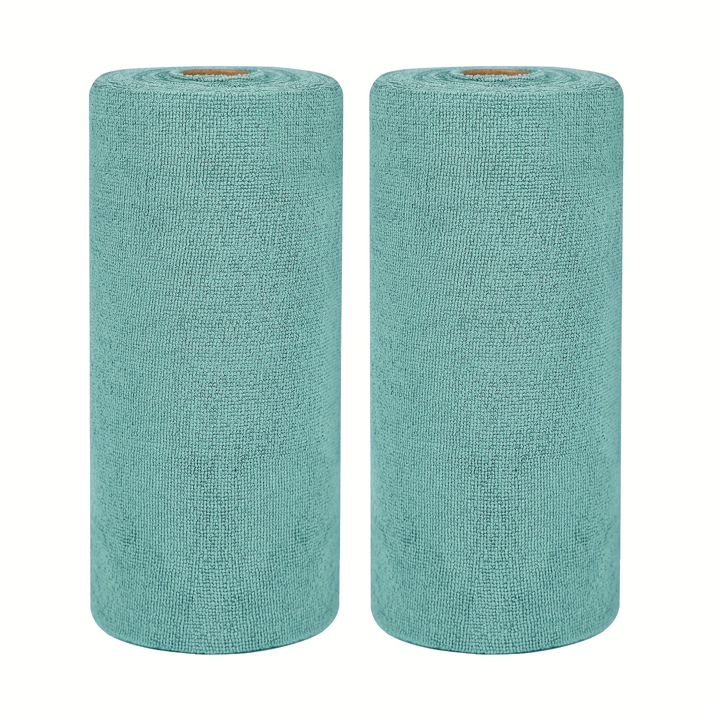Reusable Microfiber Cleaning Cloths, Paper Towel Washable Tear Away Cleaning Towels Roll, 12x12 Absorbent Rags, Drying Dishcloths for Kitchen, House, and Car