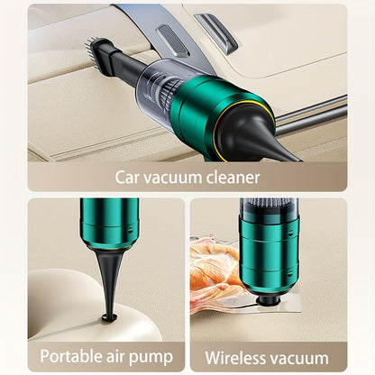 Mini Handheld Vacuum Cordless, Car Vacuum Cleaner Portable Rechargeable 4In 1 Dust Buster & Air Blower & Hand Pump, Hand Vacuum for Keyboard, Inflate/Deflate