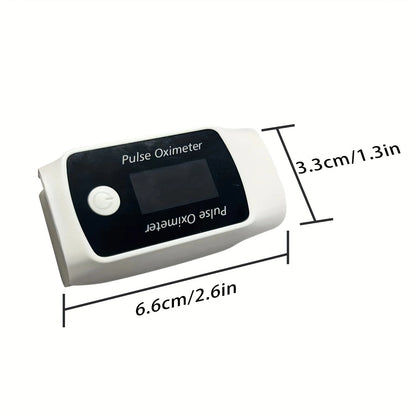1pc 2-in-1 Digital Fingertip Pulse Oximeter And Blood Pressure Monitor; Real-time Monitoring Of Heart Rate, Blood Oxygen Levels, And Blood Pressure Via Bluetooth App; 2.6in. X 1.3in. (without Battery)