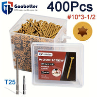 400Pcs (#10*3-1/2)