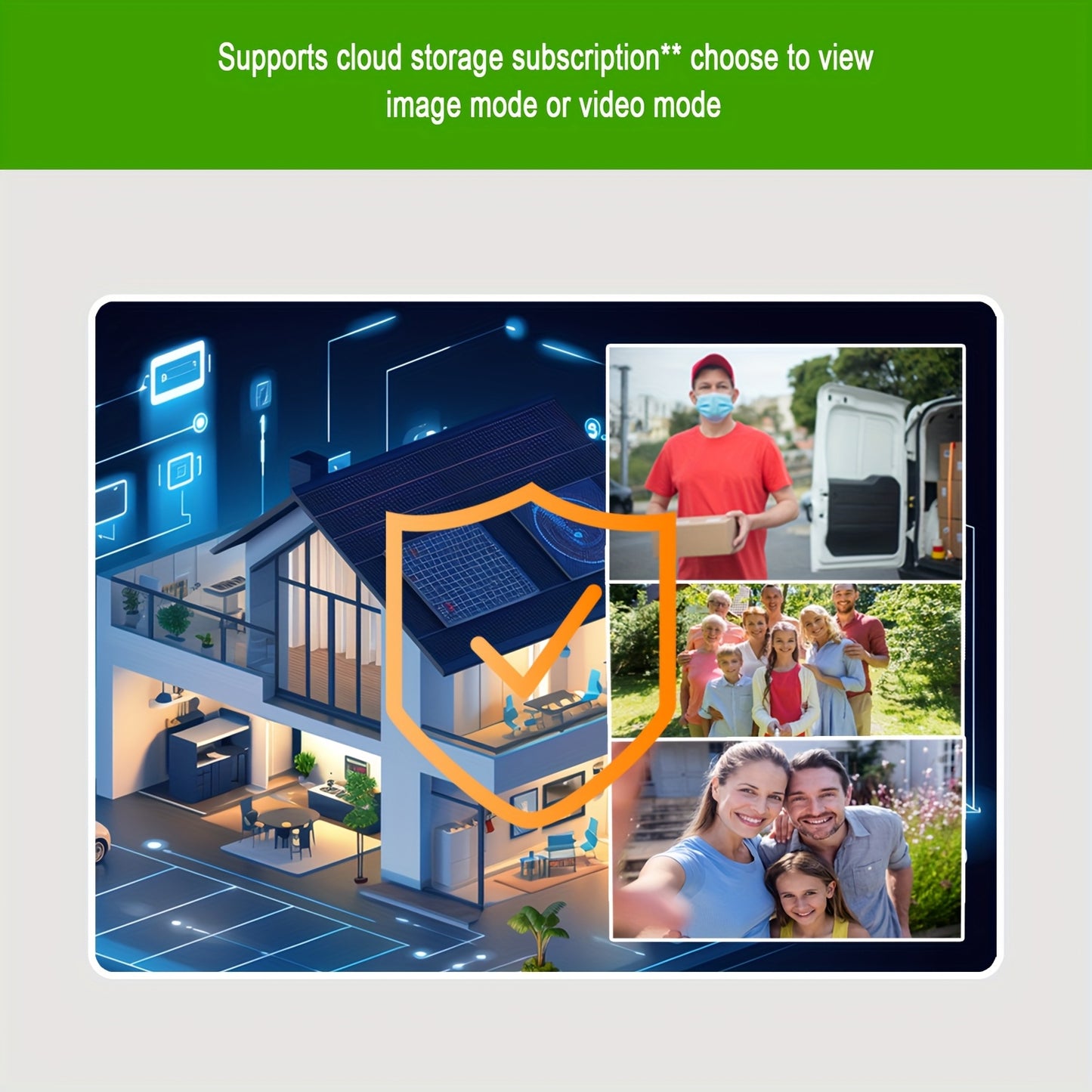 Doorbell Camera Wireless 1080P, Alert, Night Vision, Motion Detection, Indoor Chime, Two Way Audio, Battery Power, Only 2.4Ghz, Cloud Storage