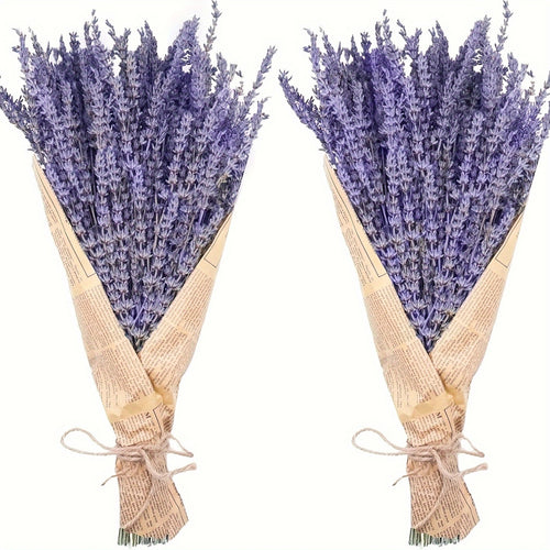 Dried Lavender Bundles 2 Pack, 210 Stems 17-Inch Natural Dried Lavender Flowers for Home Decor, Shower, Wedding Crafts, Fragrance, Photo Props & Floral Arrangements