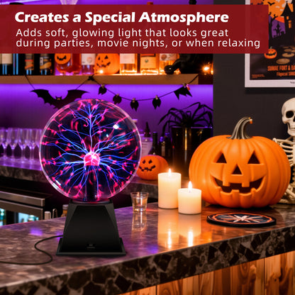 【Extra Large 8 inch Diameter】True 8inch Plasma Ball for Home Decor Plasma Globe Lamp Light Night Light for Adult