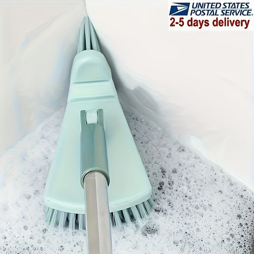 Floor Scrub Brush, Shower Scrubber for Cleaning Bathtubs And Tiles, Long-handled Detachable Hard Brush for Cleaning Showers, Bathrooms, Kitchens, Balconies, Walls, 37.4 Inches Long, Suitable for All Four Seasons