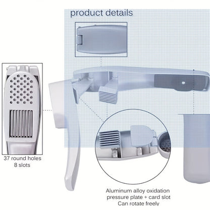 2-in-1 Garlic Beater For Kitchen Garlic Puree, Capable Of Cutting And Pressing Garlic