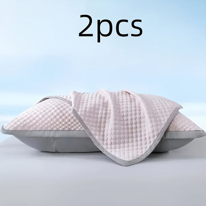 Two Brand New Three-Dimensional Ice Bean Pillow Covers Without Inserts, Perfect for Keeping Cool in an Air-Conditioned Bedroom During The Summer, And They Are Machine Washable