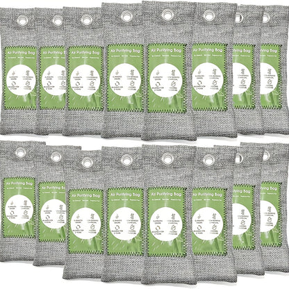 Activated Charcoal Car Air Freshener, Moisture Absorber, Bags Odor Absorber, Shoe Deodorizer, Odor Eliminate Bamboo Charcoal Air Purifying Bag