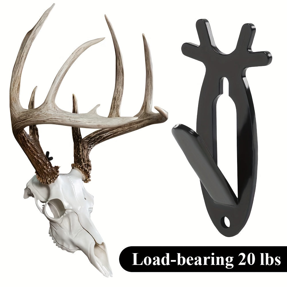5pcs Retro Deer Head Wall Hooks | Steel Wall Mount Decor | Easy Install | For Bathroom, Bedroom, Balcony | Home Decoration