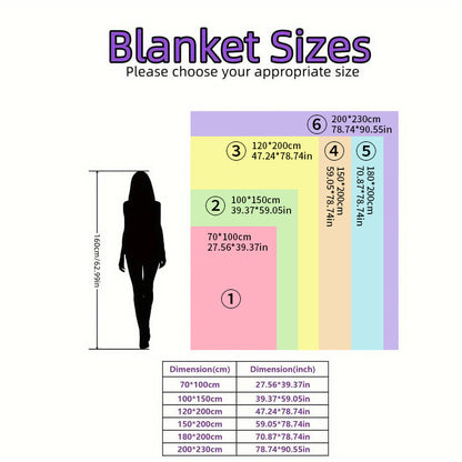 1pc Luxurious Fleece Blanket - Ultra-Soft 3D Plush With Dense Weave For Exceptional Warmth, Cozy Flannel Throw For Bed, Couch, Travel, And Outdoor Use - Versatile, Extra Warm, And Air-Conditioning Friendly Wrap, Best Gift for Christmas and Family, Suitabl