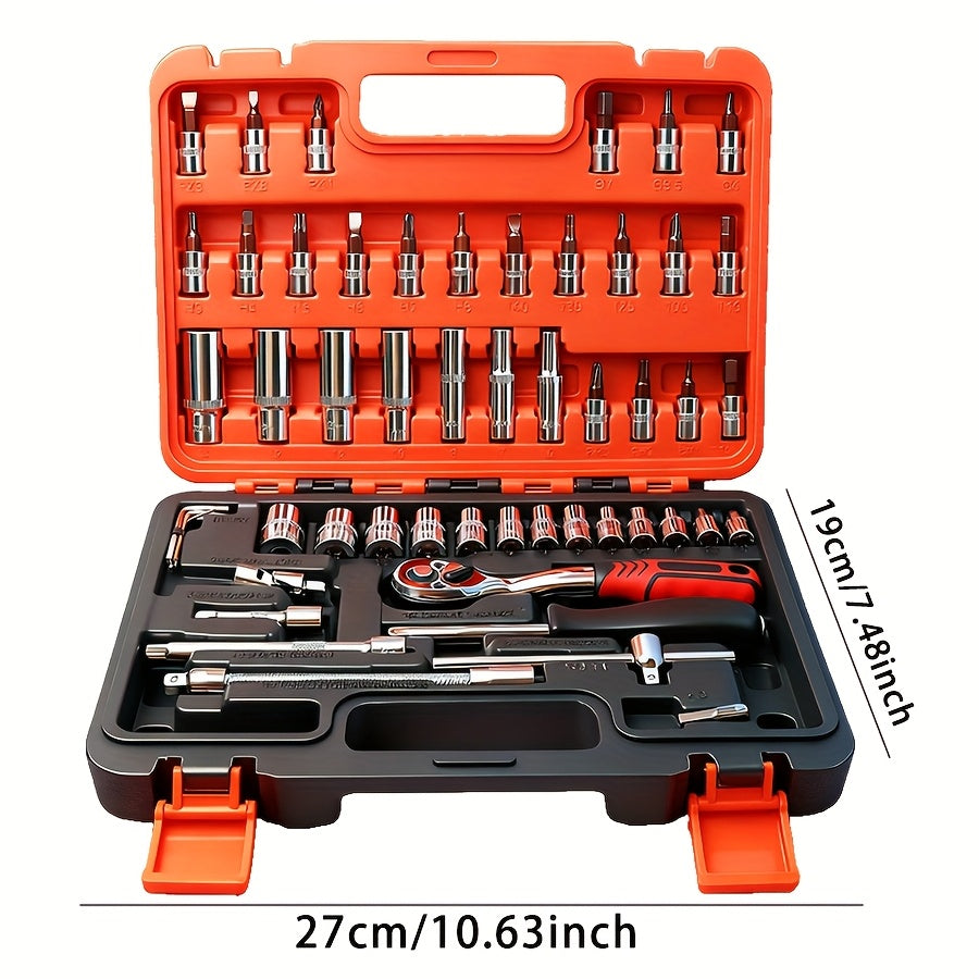 46/1000pcs Professional Tool Kit | Multi-Functional Toolbox, Compact For Home & Automotive Repair, Great For DIYers & Experts, Ideal Gift For Men, Dads & Friends, Local Delivery