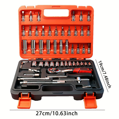 46/1000pcs Professional Tool Kit | Multi-Functional Toolbox, Compact For Home & Automotive Repair, Great For DIYers & Experts, Ideal Gift For Men, Dads & Friends, Local Delivery