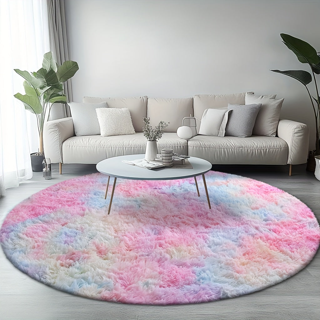 A Cozy Round Shaggy Rug Is Perfect for The Bedroom, While a Soft And Fluffy Round Carpet Is Suitable for The Living Room. It'S Easy to Clean, Comfortable, And Plush Rugs Are Ideal for Home And Room Decor