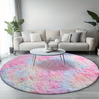 A Cozy Round Shaggy Rug Is Perfect for The Bedroom, While a Soft And Fluffy Round Carpet Is Suitable for The Living Room. It'S Easy to Clean, Comfortable, And Plush Rugs Are Ideal for Home And Room Decor