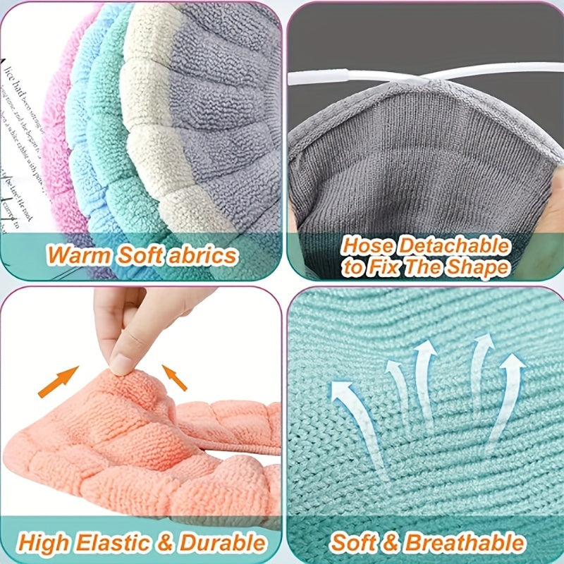 5pcs Set of Value Offers, 31Cm (12.2 Inches) Soft Toilet Seat, All-Inclusive Design, Machine Washable And Easy to Remove, Applicable to a Variety of Sizes, The Fabric Is Soft And Skin-Friendly, Elasticity Is Good!