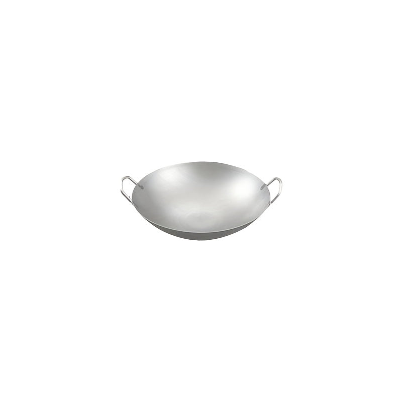 Heavy-Duty Stainless Steel Wok & Frying Pan Suitable for Gas/Induction/Electric Stoves, Professional Non-Stick Cookware with Ergonomic Handle, Compatible for Burners, Stir-Fry Pan for Gas, Induction, Electric Stovetops, Easy to Clean