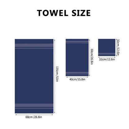 18/16/12pcs Bath Towel Set/12pcs Hand Towels Set, 450GSM, Solid Color Cotton Blended Towels, New Fall Spring Collection, Absorbent, Soft And Comfortable, Bathroom Supplies, Towels for Travel, Shower And Hotel