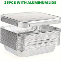 25pcs with aluminum lids