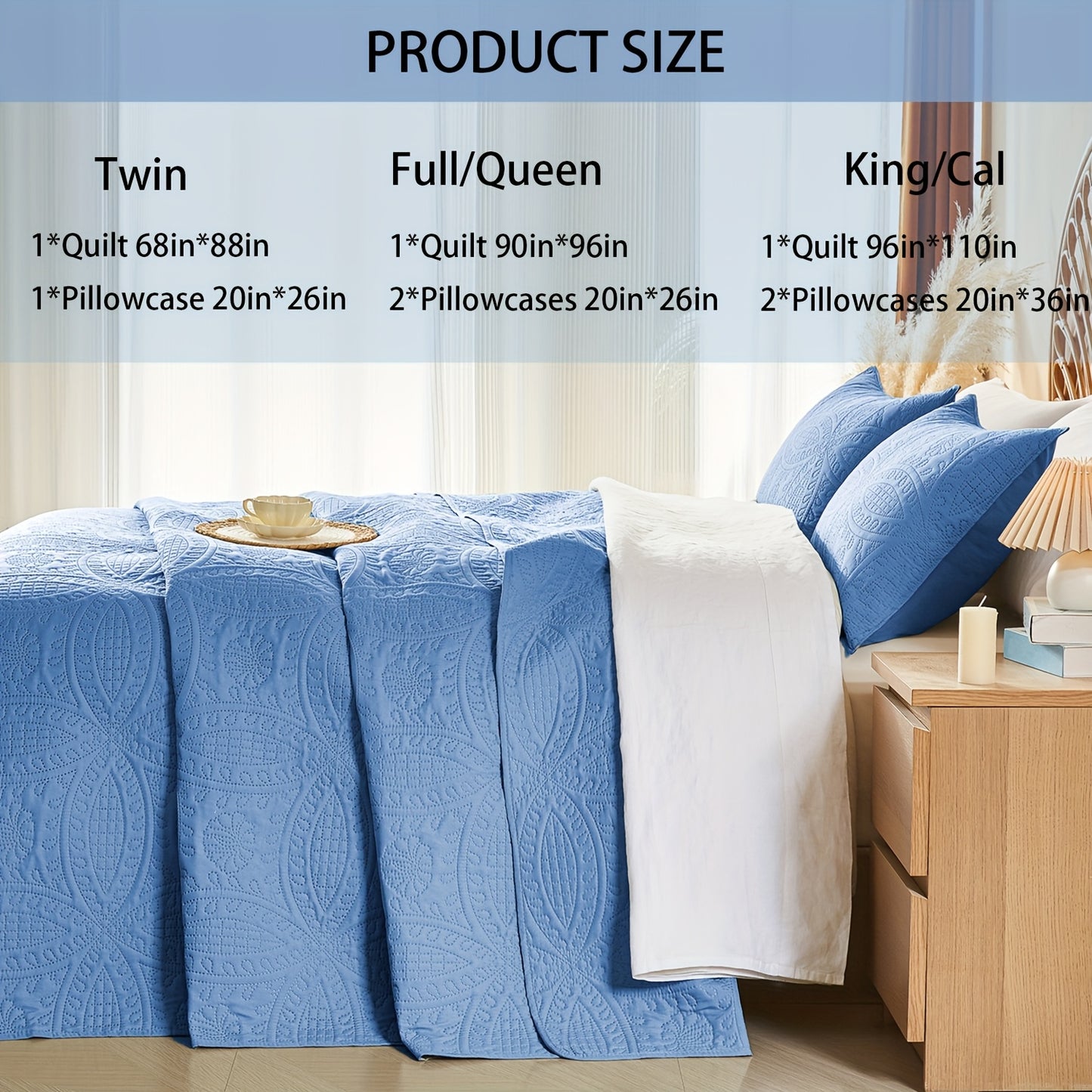 2/3pcs Quilt Set Bedspreads Queen Size - Soft Cool & Refreshing Summer Quilt Lightweight Microfiber Bedspread - Modern Style Coin Pattern Coverlet for All Seasons - Family Gift Set (1 Quilt, 1 Or 2 Pillow Cases)