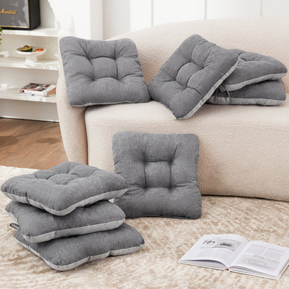 New Year 4/8pcs Memory Foam Chair Cushions, M L Size Available, Outdoor/Indoor Chair Pads for Dining Chairs 4/8 Pack, Seat Cushions for Kitchen, Dining Room, Office, Patio Chair