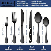 Black 48 pieces/set