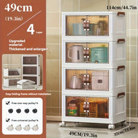 49cm(48QT)(19.3in) 4-layer storage box