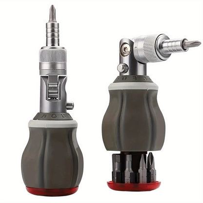 8-in-1 Ratcheting Multitool Screwdriver With Magnetic Tip - Perfect For DIY And Repair Projects